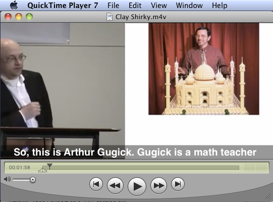 soft subtitles displayed in the QuickTime Player