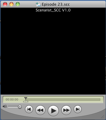 A non-working SCC file in QuickTime Player